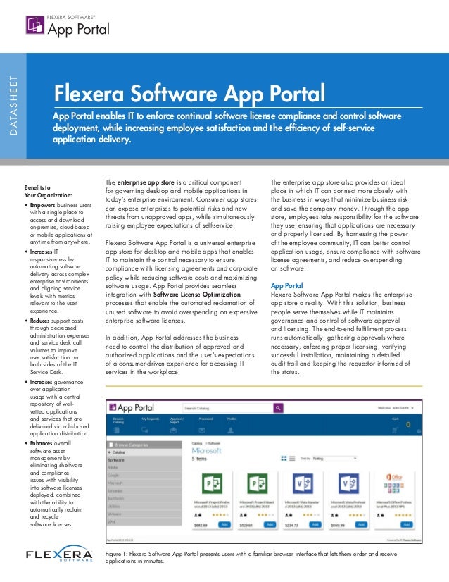 flexera app portal